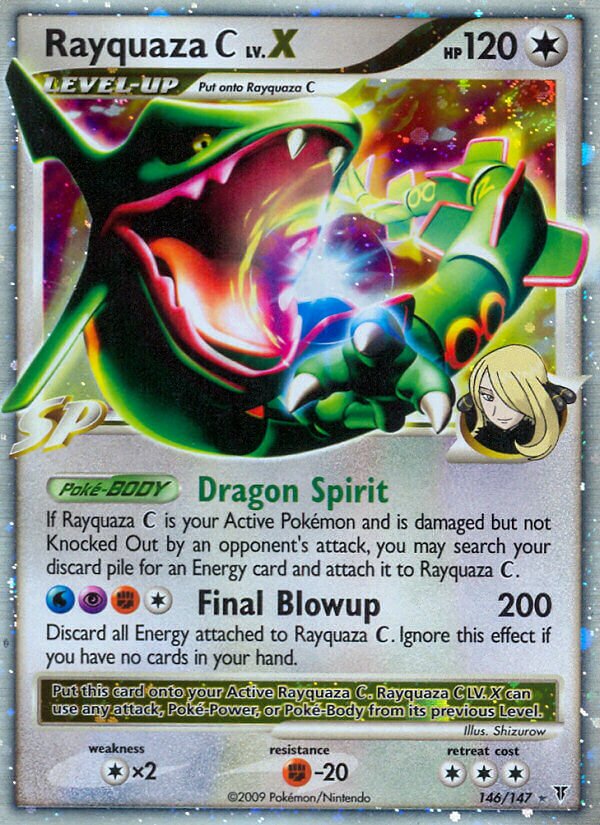 Rayquaza C LV.X 146/153 — Supreme Victors (English Pokémon TCG card)
