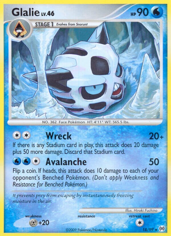 Glalie 018/111 — Arceus (English Pokémon TCG card)