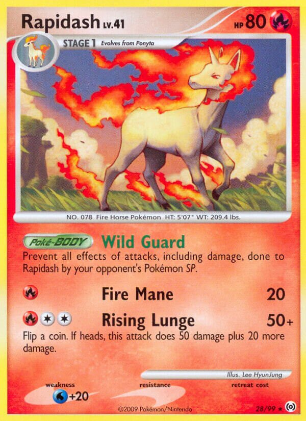 Rapidash 028/111 — Arceus (English Pokémon TCG card)