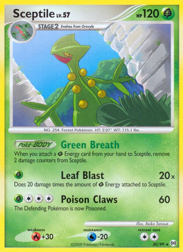 Sceptile 030/111 — Arceus (English Pokémon TCG card)