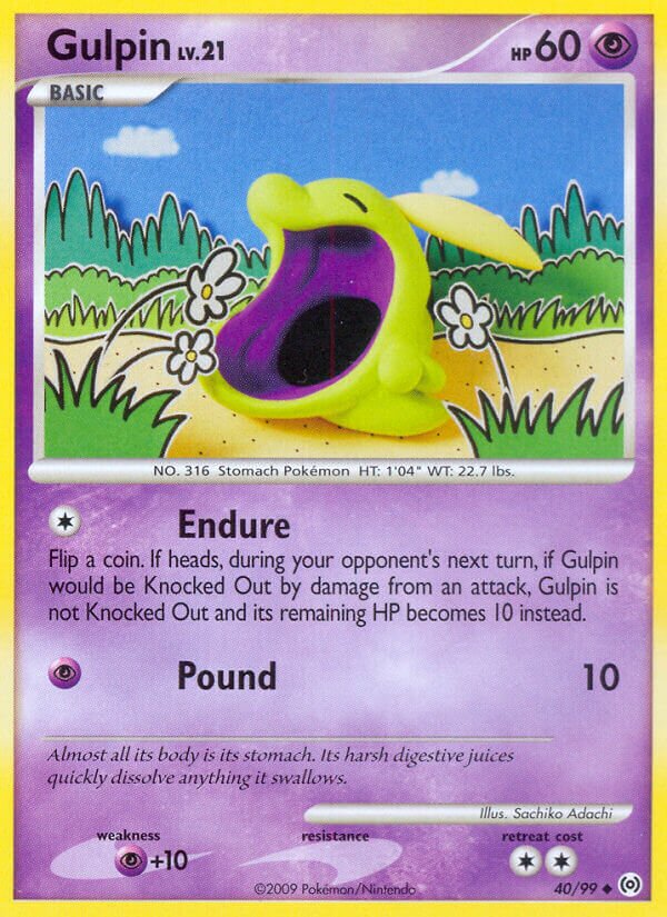 Gulpin 040/111 — Arceus (English Pokémon TCG card)