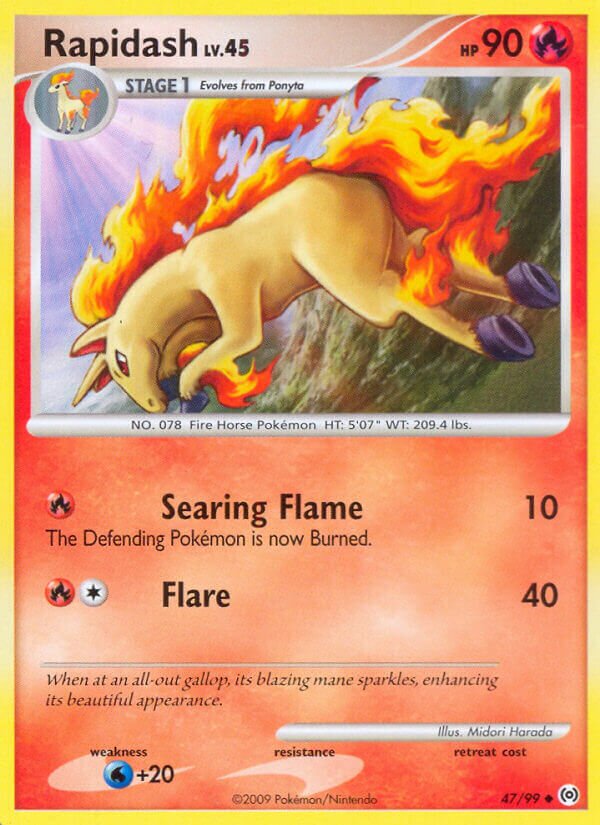 Rapidash 047/111 — Arceus (English Pokémon TCG card)