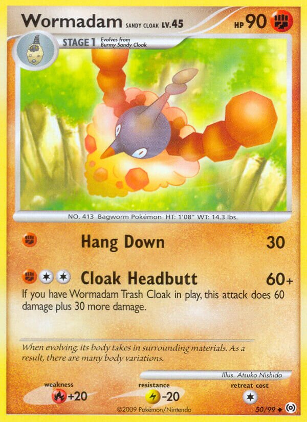 Wormadam Sandy Cloak 050/111 — Arceus (English Pokémon TCG card)