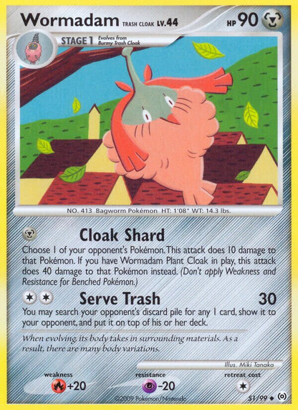Wormadam Trash Cloak 051/111 — Arceus (English Pokémon TCG card)