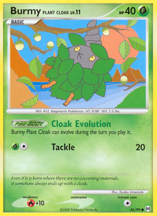 Burmy Plant Cloak 056/111 — Arceus (English Pokémon TCG card)