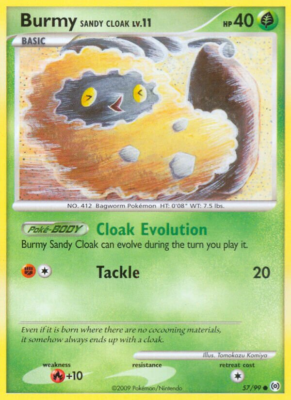 Burmy Sandy Cloak 057/111 — Arceus (English Pokémon TCG card)