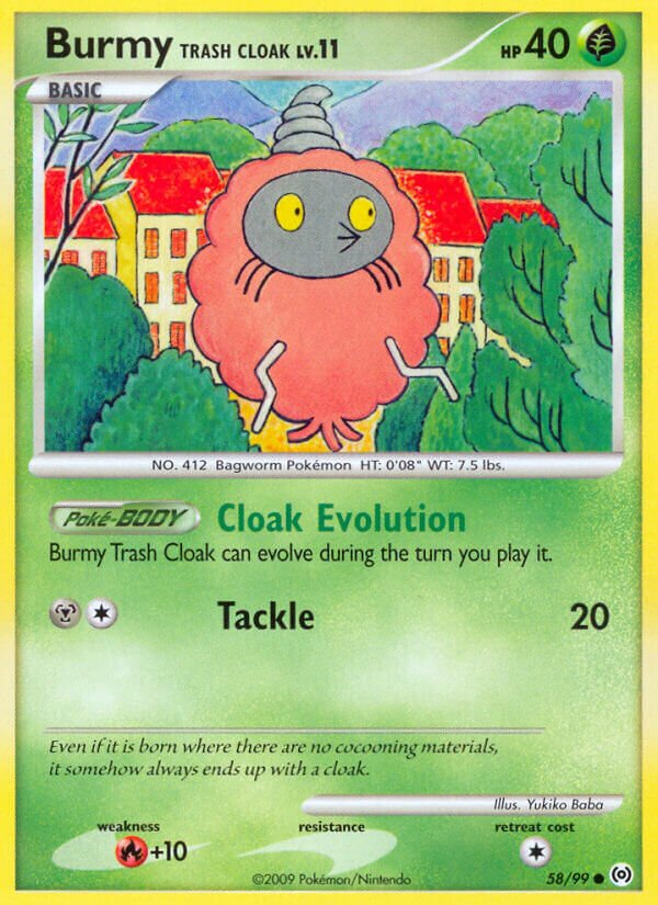 Burmy Trash Cloak 058/111 — Arceus (English Pokémon TCG card)