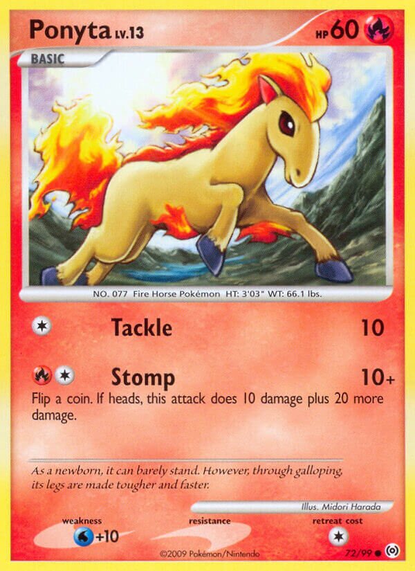 Ponyta 072/111 — Arceus (English Pokémon TCG card)
