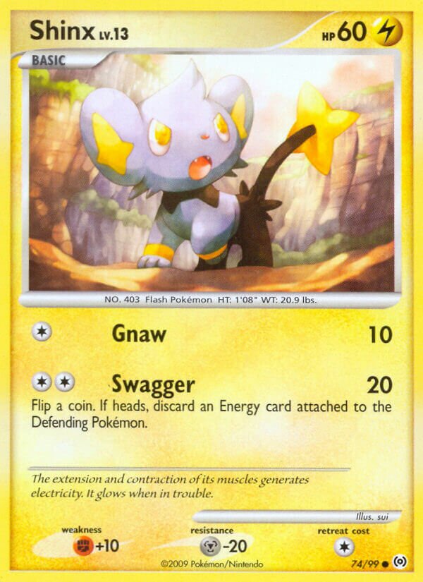 Shinx 074/111 — Arceus (English Pokémon TCG card)