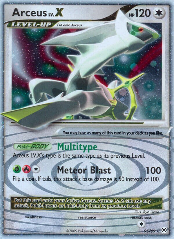 Arceus LV.X 095/111 — Arceus (English Pokémon TCG card)