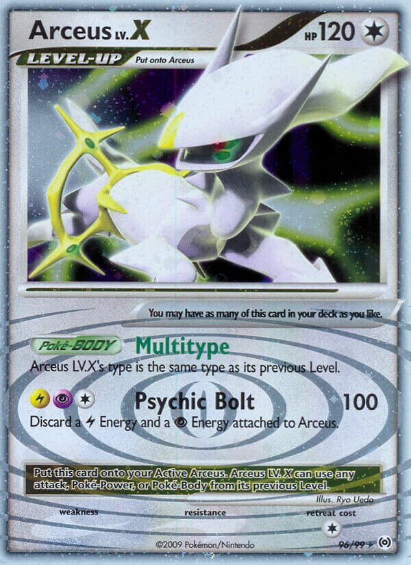 Arceus LV.X 096/111 — Arceus (English Pokémon TCG card)