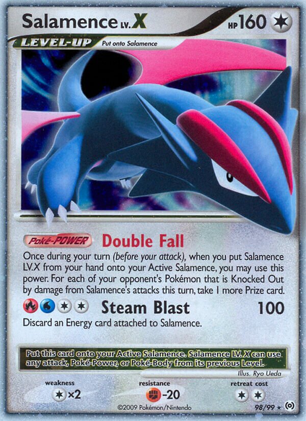 Salamence LV.X 098/111 — Arceus (English Pokémon TCG card)