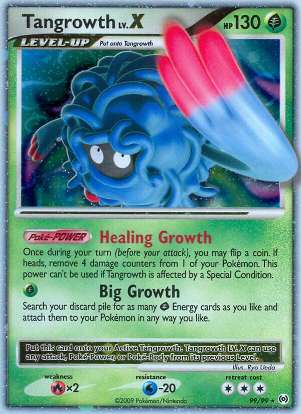 Tangrowth LV.X 099/111 — Arceus (English Pokémon TCG card)