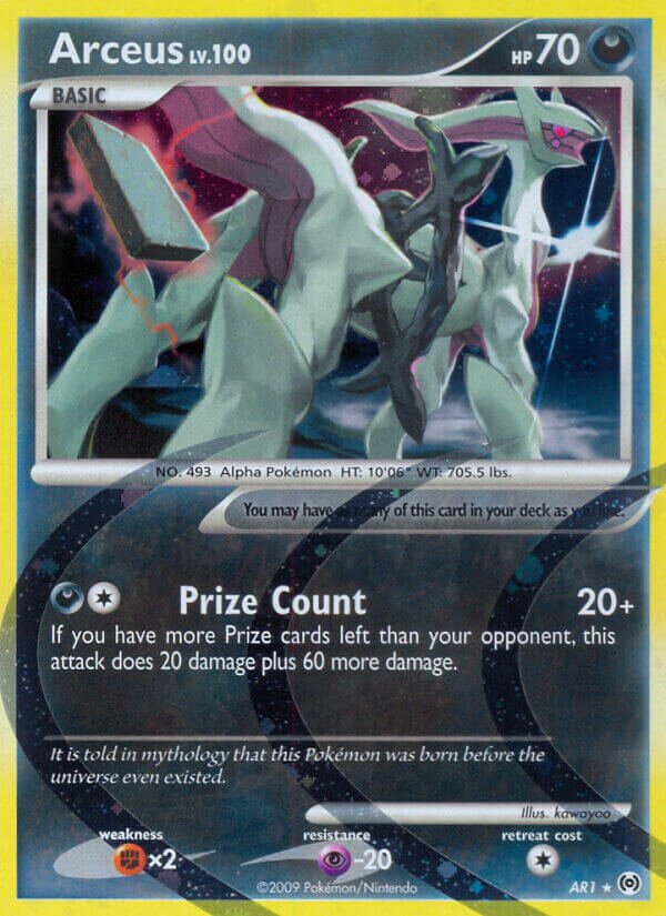 Arceus AR1 — Arceus (English Pokémon TCG card)