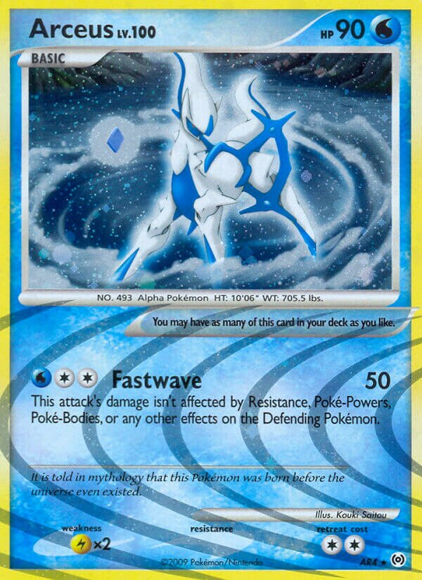 Arceus AR4 — Arceus (English Pokémon TCG card)