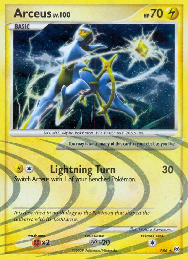 Arceus AR6 — Arceus (English Pokémon TCG card)