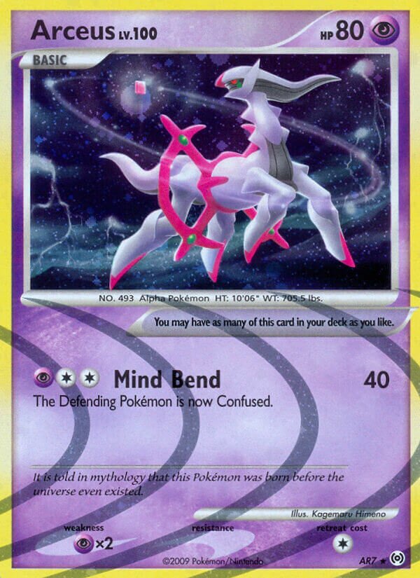 Arceus AR7 — Arceus (English Pokémon TCG card)