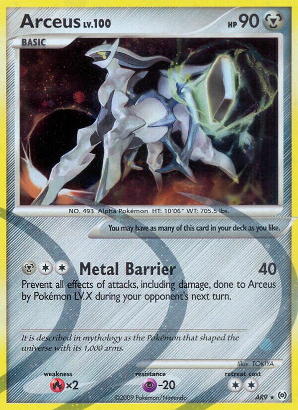 Arceus AR9 — Arceus (English Pokémon TCG card)