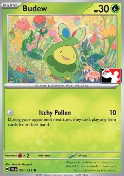 Budew 004 — Play! Pokémon Prize Pack Series Seven (English Pokémon TCG card)