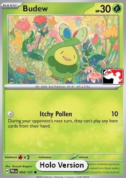 Budew 004 — Play! Pokémon Prize Pack Series Seven (English Pokémon TCG card)