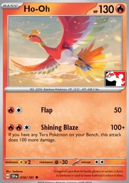 Ho-Oh 019 — Play! Pokémon Prize Pack Series Seven (English Pokémon TCG card)