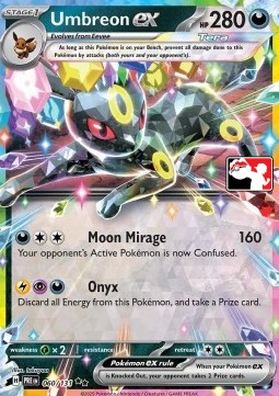 Umbreon ex 060 — Play! Pokémon Prize Pack Series Seven (English Pokémon TCG card)