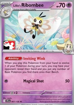 Lillie's Ribombee 067 — Play! Pokémon Prize Pack Series Seven (English Pokémon TCG card)