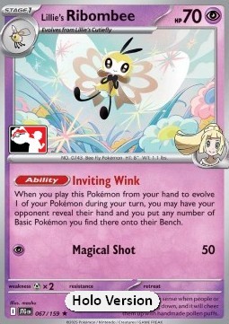 Lillie's Ribombee 067 — Play! Pokémon Prize Pack Series Seven (English Pokémon TCG card)