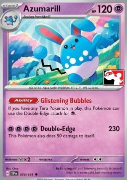 Azumarill 074 — Play! Pokémon Prize Pack Series Seven (English Pokémon TCG card)