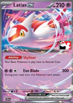 Latias ex 076 — Play! Pokémon Prize Pack Series Seven (English Pokémon TCG card)