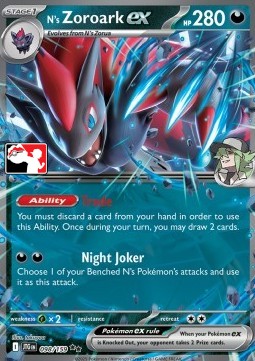 N's Zoroark ex 098 — Play! Pokémon Prize Pack Series Seven (English Pokémon TCG card)