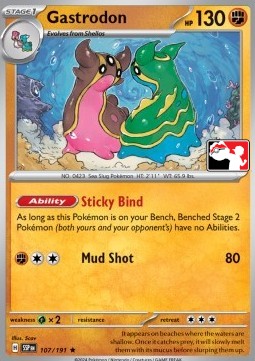 Gastrodon 107 — Play! Pokémon Prize Pack Series Seven (English Pokémon TCG card)