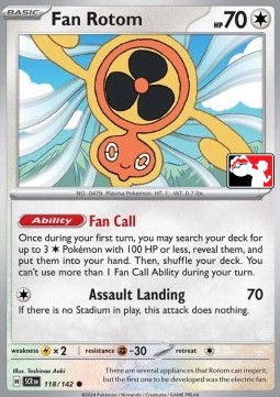 Fan Rotom 118 — Play! Pokémon Prize Pack Series Seven (English Pokémon TCG card)