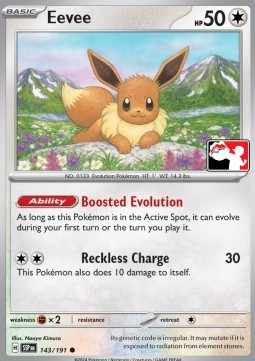 Eevee 143 — Play! Pokémon Prize Pack Series Seven (English Pokémon TCG card)