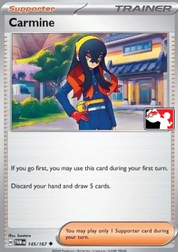 Carmine 145 — Play! Pokémon Prize Pack Series Seven (English Pokémon TCG card)