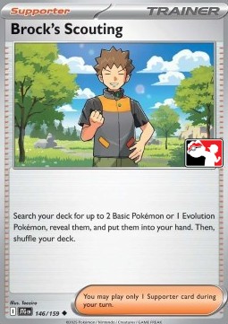 Brock's Scouting 146 — Play! Pokémon Prize Pack Series Seven (English Pokémon TCG card)