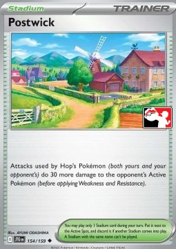Postwick 154 — Play! Pokémon Prize Pack Series Seven (English Pokémon TCG card)