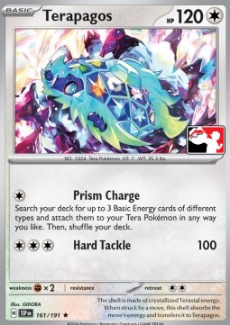 Terapagos 161 — Play! Pokémon Prize Pack Series Seven (English Pokémon TCG card)