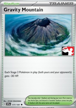 Gravity Mountain 177 — Play! Pokémon Prize Pack Series Seven (English Pokémon TCG card)