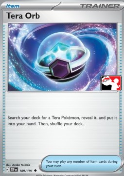 Tera Orb 189 — Play! Pokémon Prize Pack Series Seven (English Pokémon TCG card)