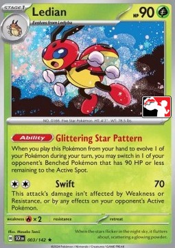 Ledian 003 — Play! Pokémon Prize Pack Series Six (English Pokémon TCG card)