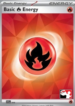 Basic Fire Energy 010 — Play! Pokémon Prize Pack Series Six (English Pokémon TCG card)