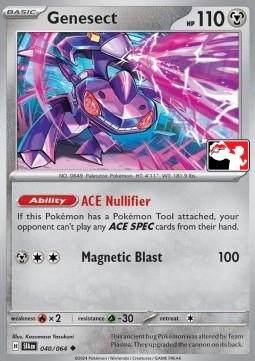 Genesect 040 — Play! Pokémon Prize Pack Series Six (English Pokémon TCG card)