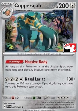 Copperajah 042 — Play! Pokémon Prize Pack Series Six (English Pokémon TCG card)
