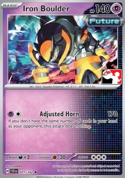 Iron Boulder 071 — Play! Pokémon Prize Pack Series Six (English Pokémon TCG card)