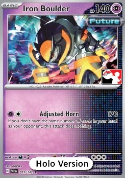 Iron Boulder 071 — Play! Pokémon Prize Pack Series Six (English Pokémon TCG card)