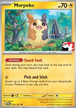 Morpeko 072 — Play! Pokémon Prize Pack Series Six (English Pokémon TCG card)