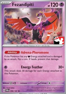 Fezandipiti 096 — Play! Pokémon Prize Pack Series Six (English Pokémon TCG card)