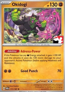 Okidogi 111 — Play! Pokémon Prize Pack Series Six (English Pokémon TCG card)