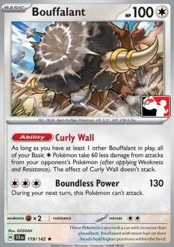 Bouffalant 119 — Play! Pokémon Prize Pack Series Six (English Pokémon TCG card)